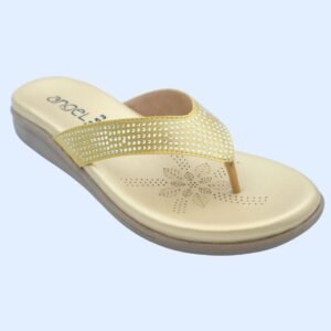 Golden Glimmer Sandals with Padded Insole