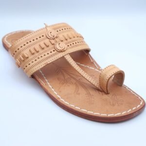 Men's Authentic Tan Kolhapuri Chappal