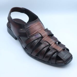 Men's Classic Brown Leather Fisherman Sandals